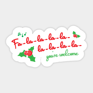 Fa-la-la-la-la Sticker